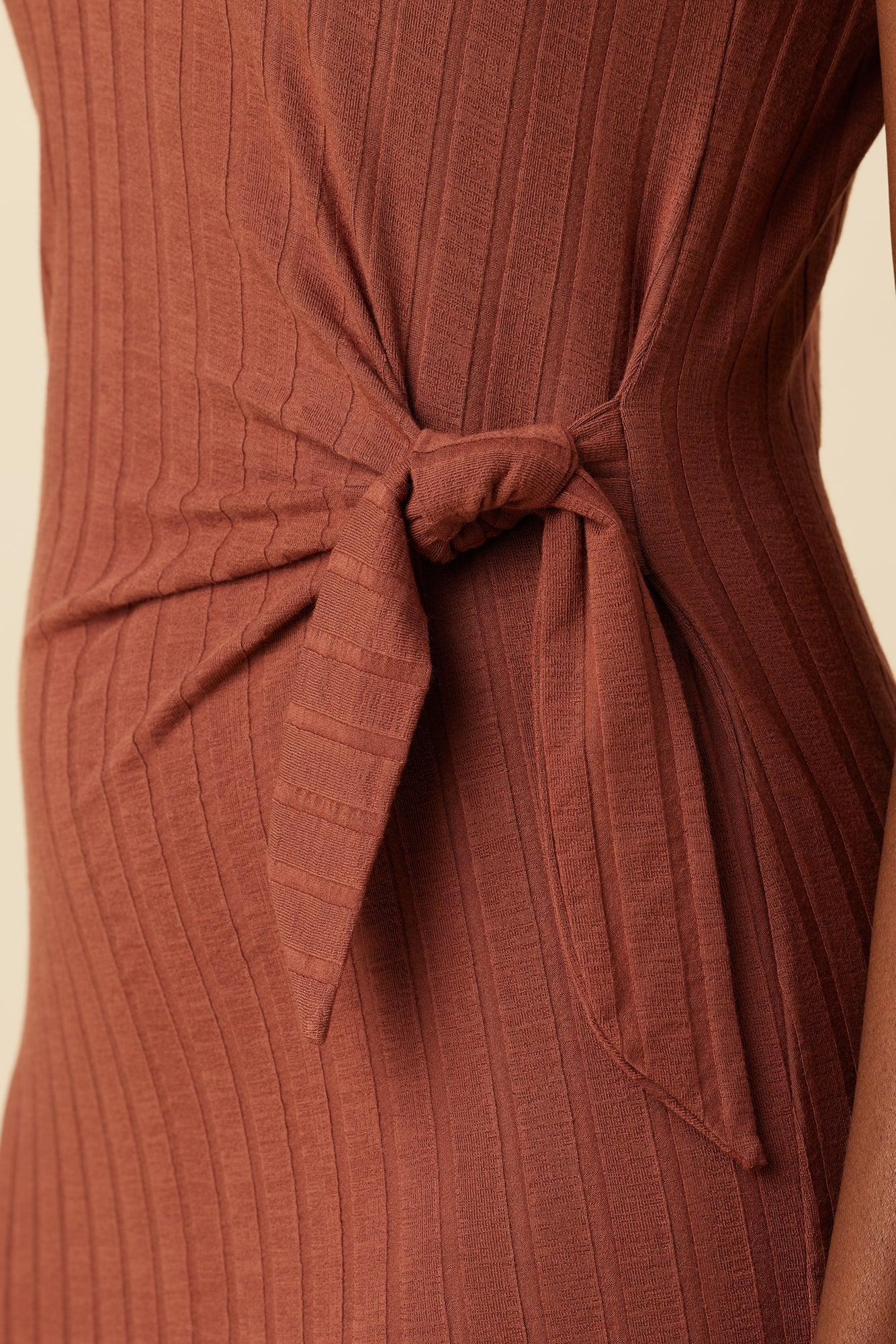 Cornelia Provence Rib Dress - Earth - ReAmour Product Image