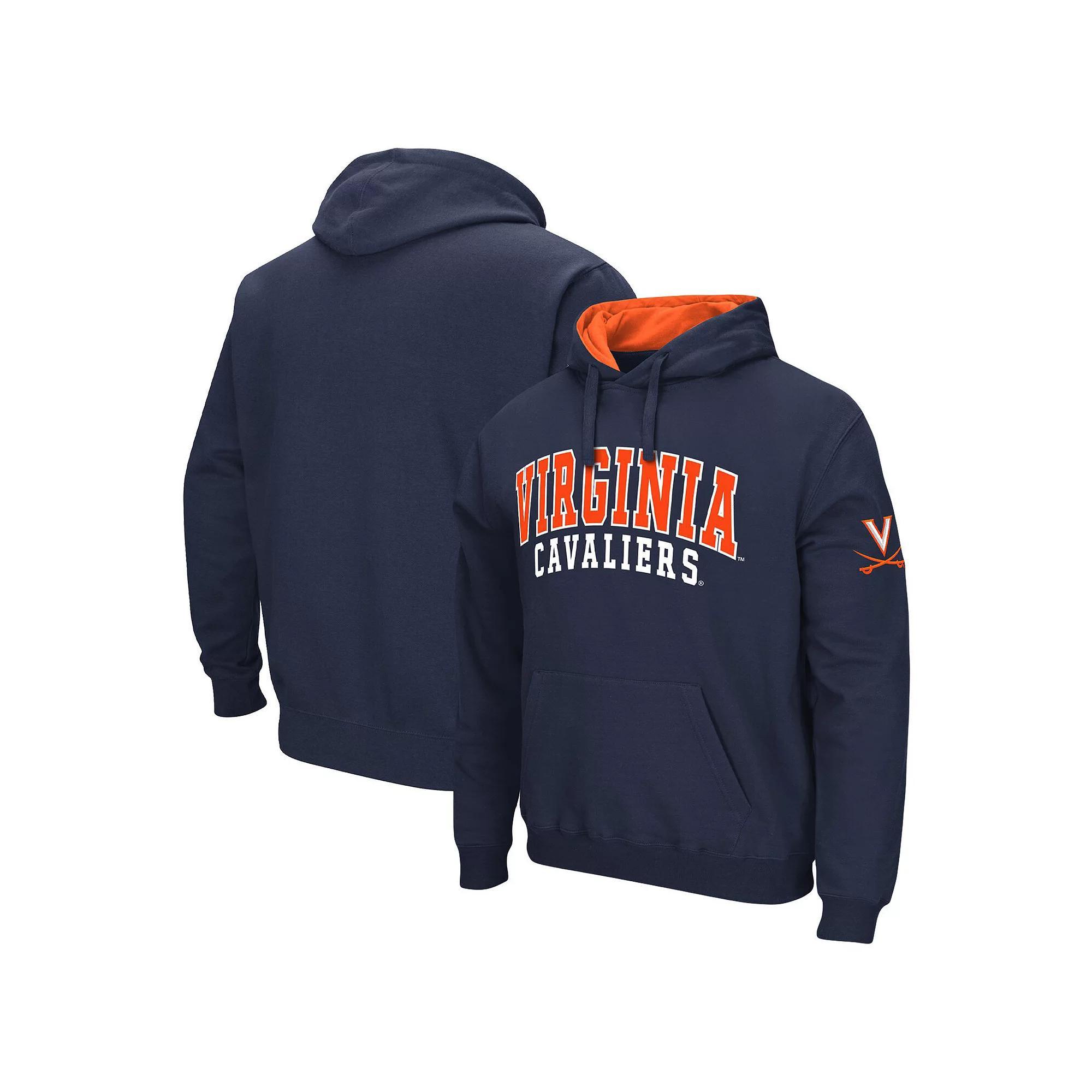 Men's Colosseum Navy Virginia Cavaliers Double Arch Pullover Hoodie, Size: XL, Blue Product Image