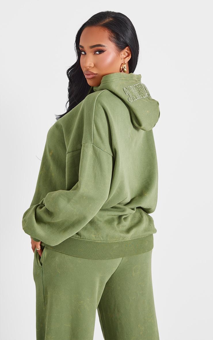 PRETTYLITTLETHING Shape Khaki Hoodie Product Image