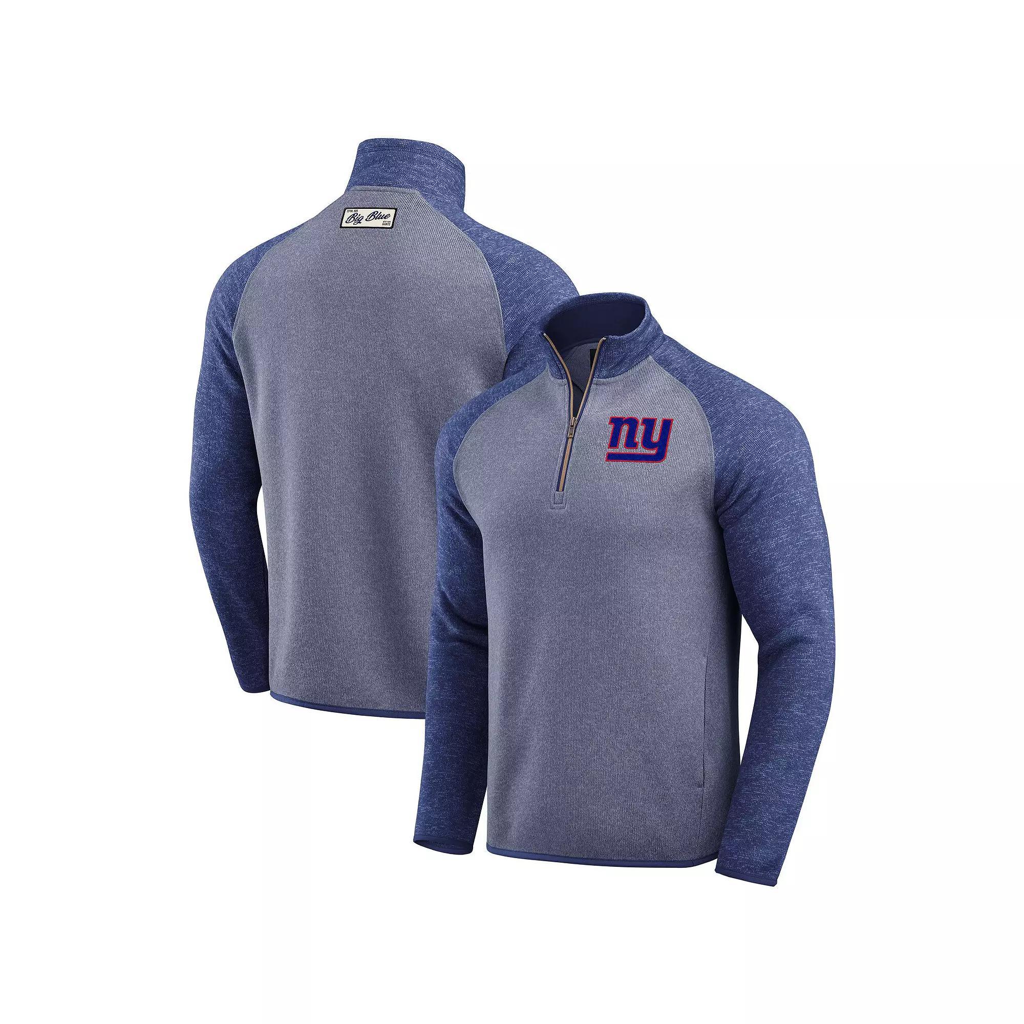Men's Darius Rucker Collection by Fanatics Blue New York Giants Tonal Quarter-Zip Jacket, Size: 3XL Product Image