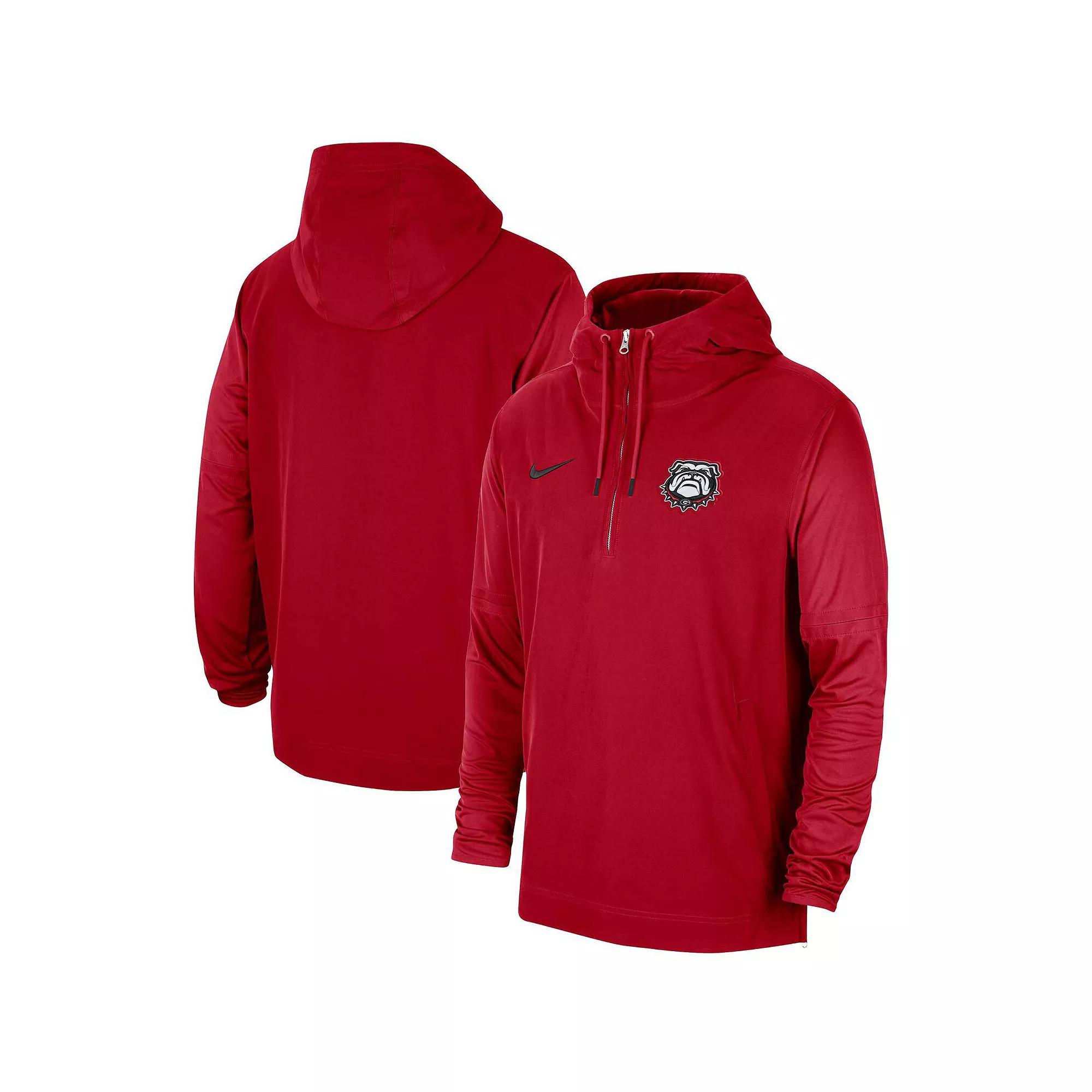 Men's Nike Purple LSU Tigers 2023 Sideline Player Quarter-Zip Hoodie Jacket, Size: XL Product Image