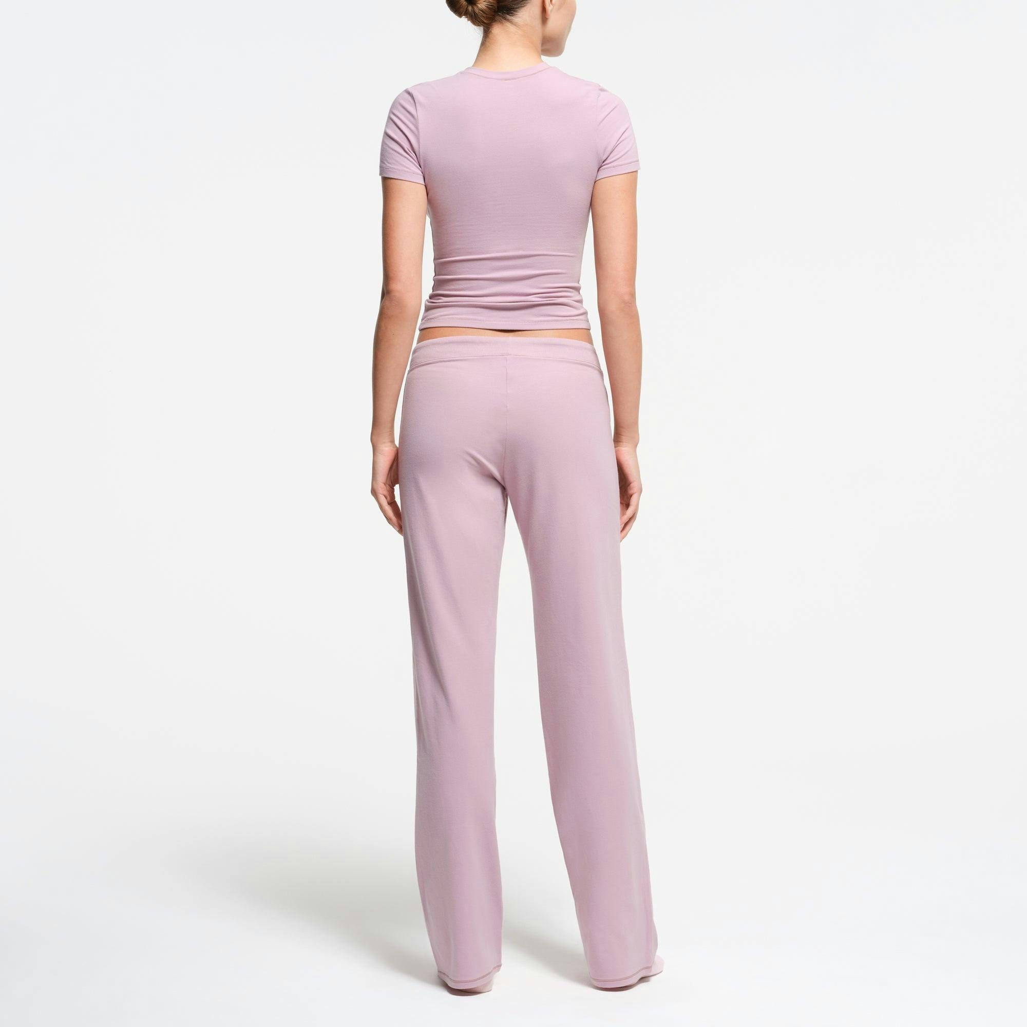 COTTON JERSEY STRAIGHT LEG PANT | DUSK Product Image