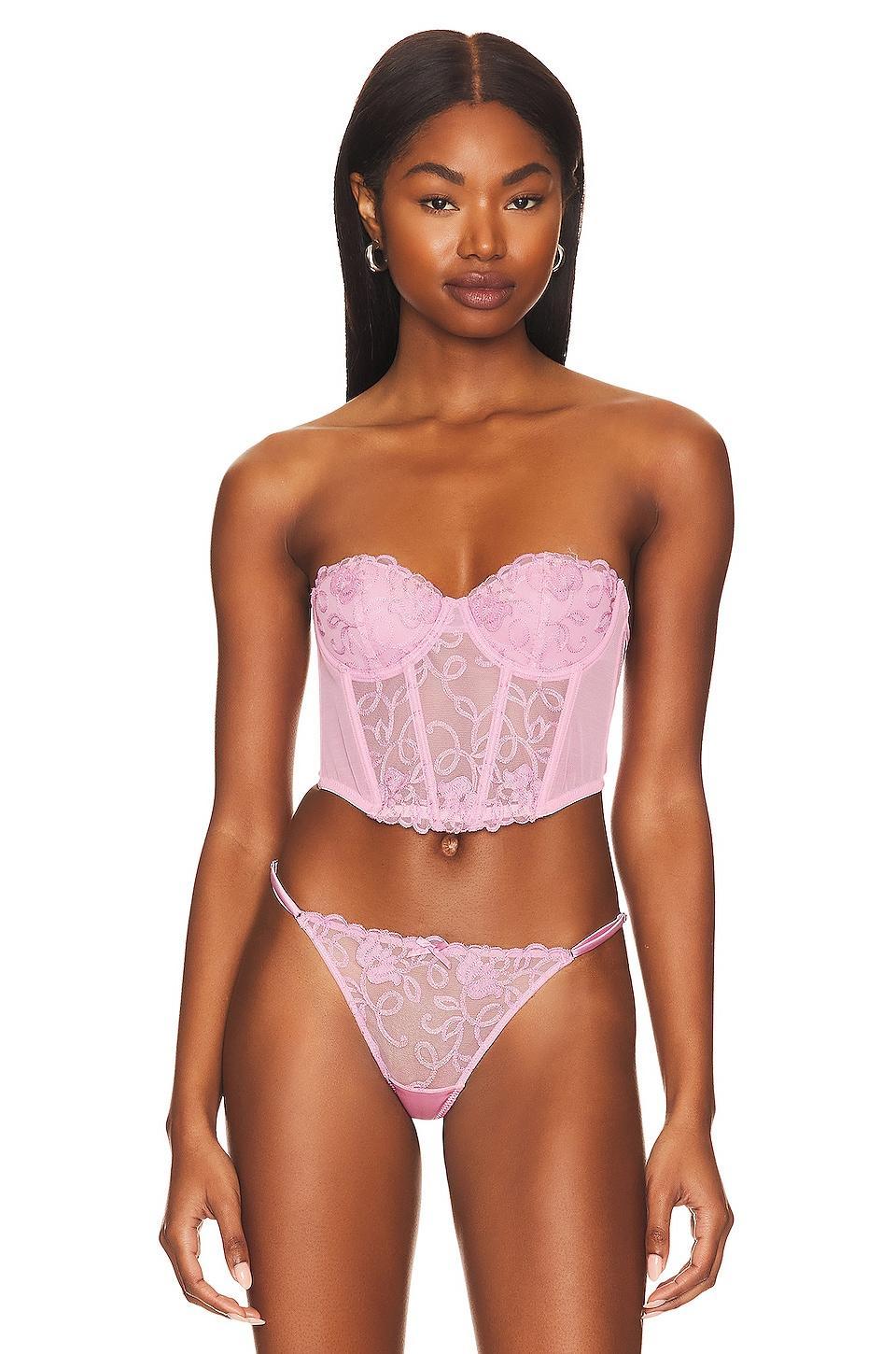 Bella Embroidery Open Back Bustier fleur du mal Product Image