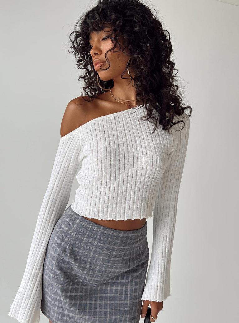 Santorini Knit Top Ivory Product Image