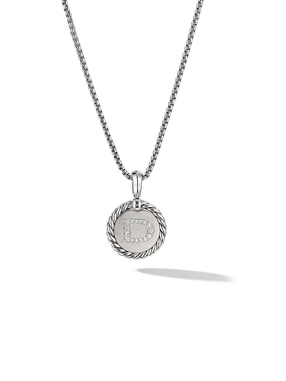 David Yurman Sterling Silver Cable Collectibles Initial Charm Product Image