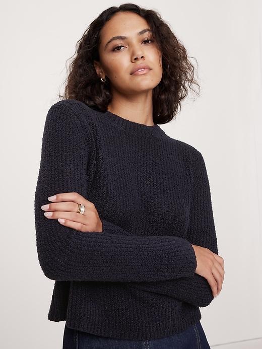 Merino-Blend Crew-Neck Sweater Product Image