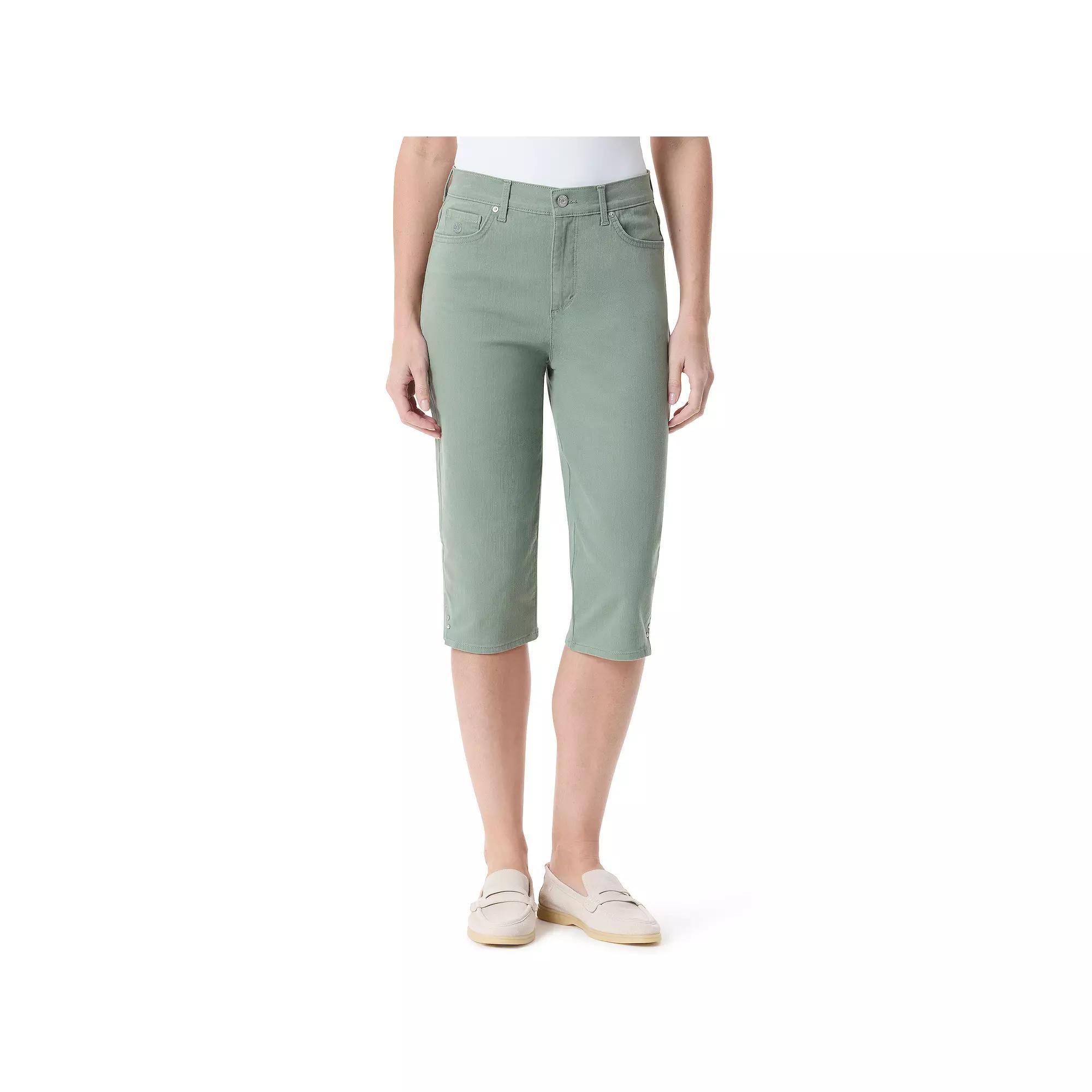 Womens Gloria Vanderbilt Amanda Skimmer Capri Pants Purple Dream Product Image