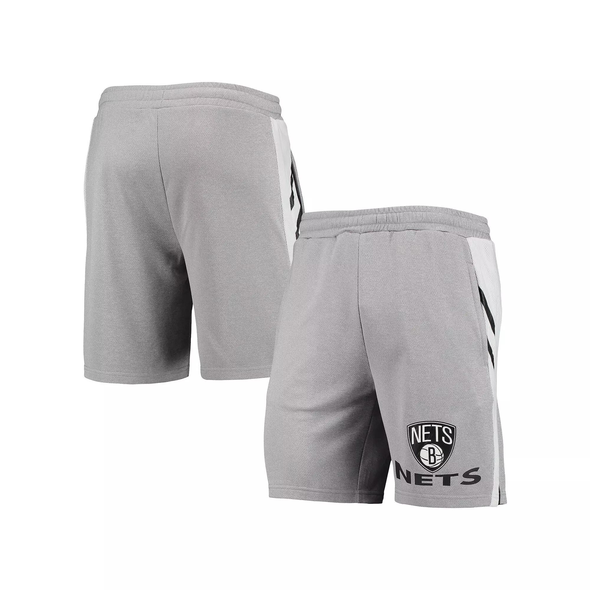 Men's Concepts Sport Gray Brooklyn Nets Stature Shorts, Size: 2XL, Grey Product Image