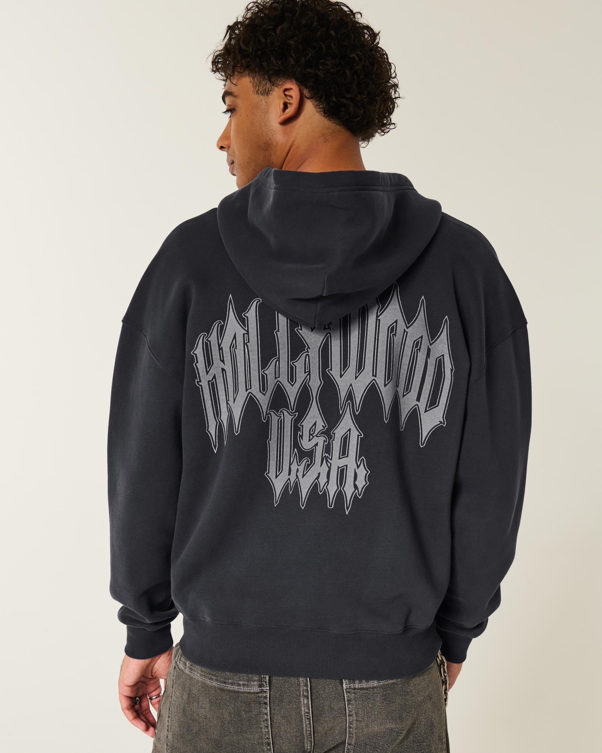 Boxy Zip-Up Hoodie Product Image