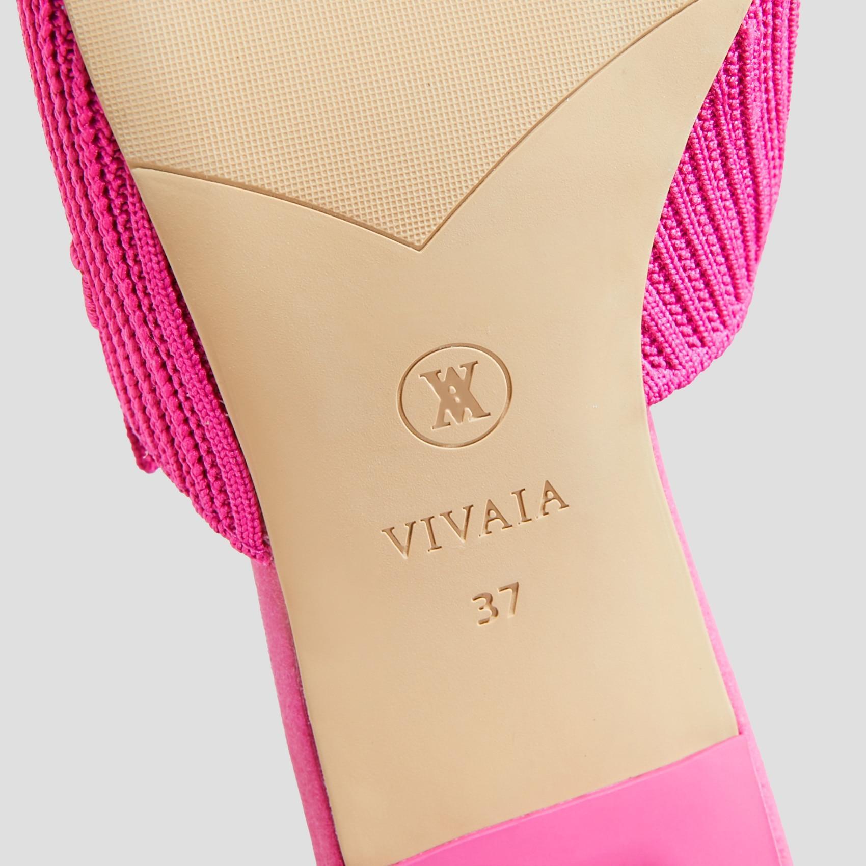 Square-Toe Block Heel Slides (Jade) Product Image
