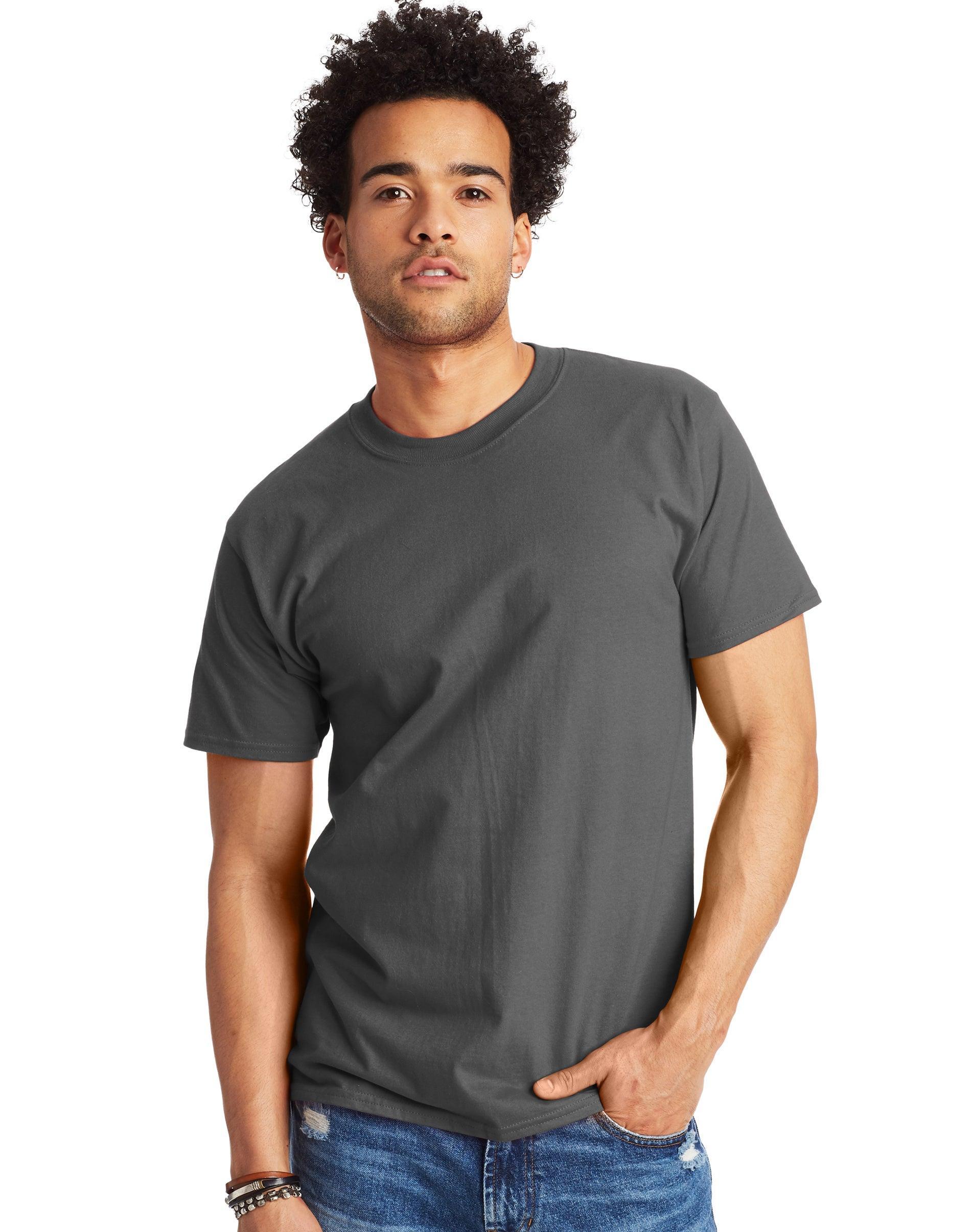 Big & Tall Hanes® Beefy-T Tee, Men's, Size: 3XL Tall, Black Product Image