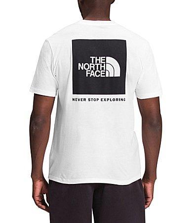 The North Face Short Sleeve Box NSE Tee (Black Currant ) Men's Clothing Product Image