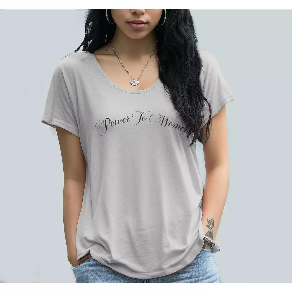 Junior's Grayson Threads Power to Women Graphic Tee, Women's, Size: XXL, Grey White Product Image
