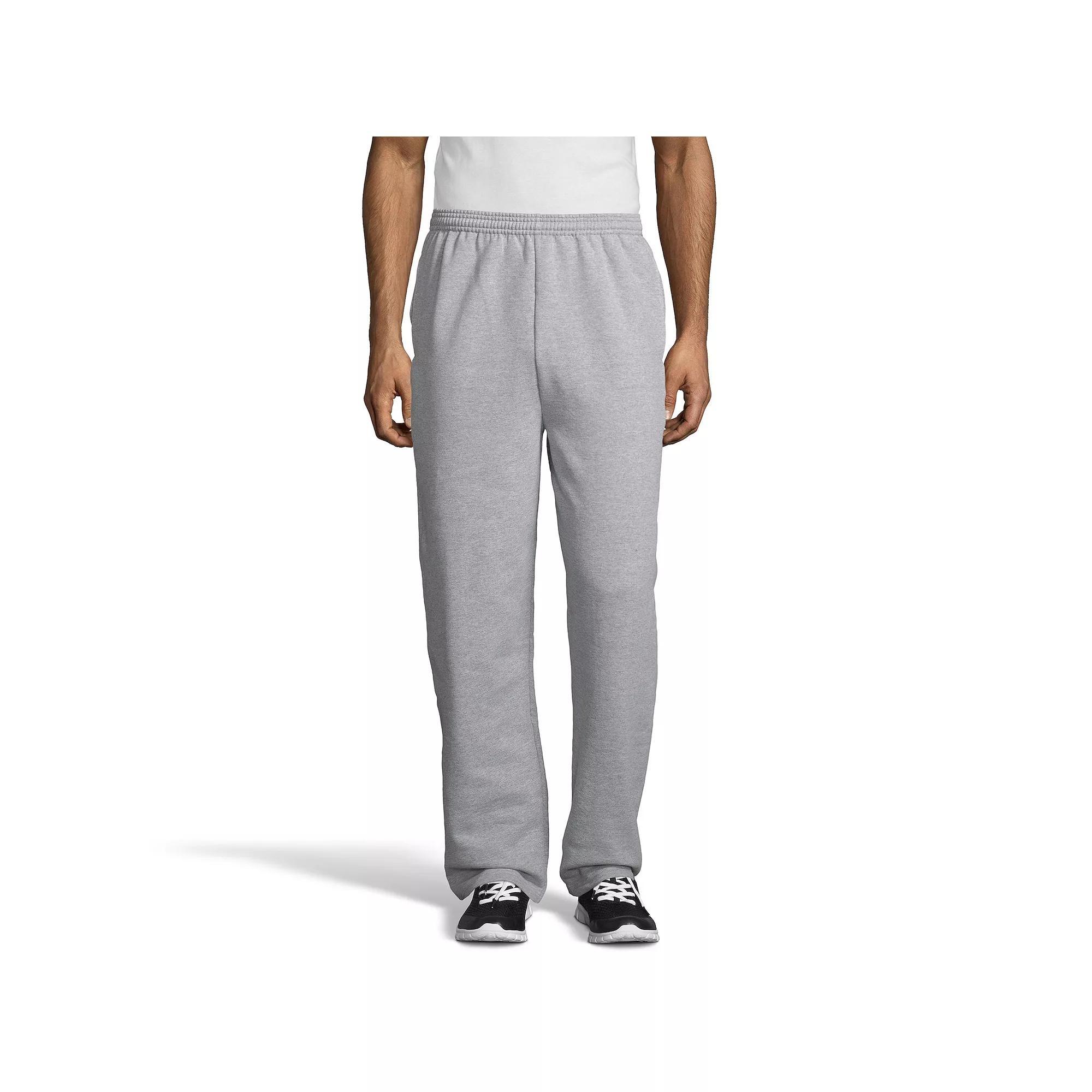 Men's Hanes® EcoSmart Fleece Sweatpants, Size: XL, Light Silver Product Image