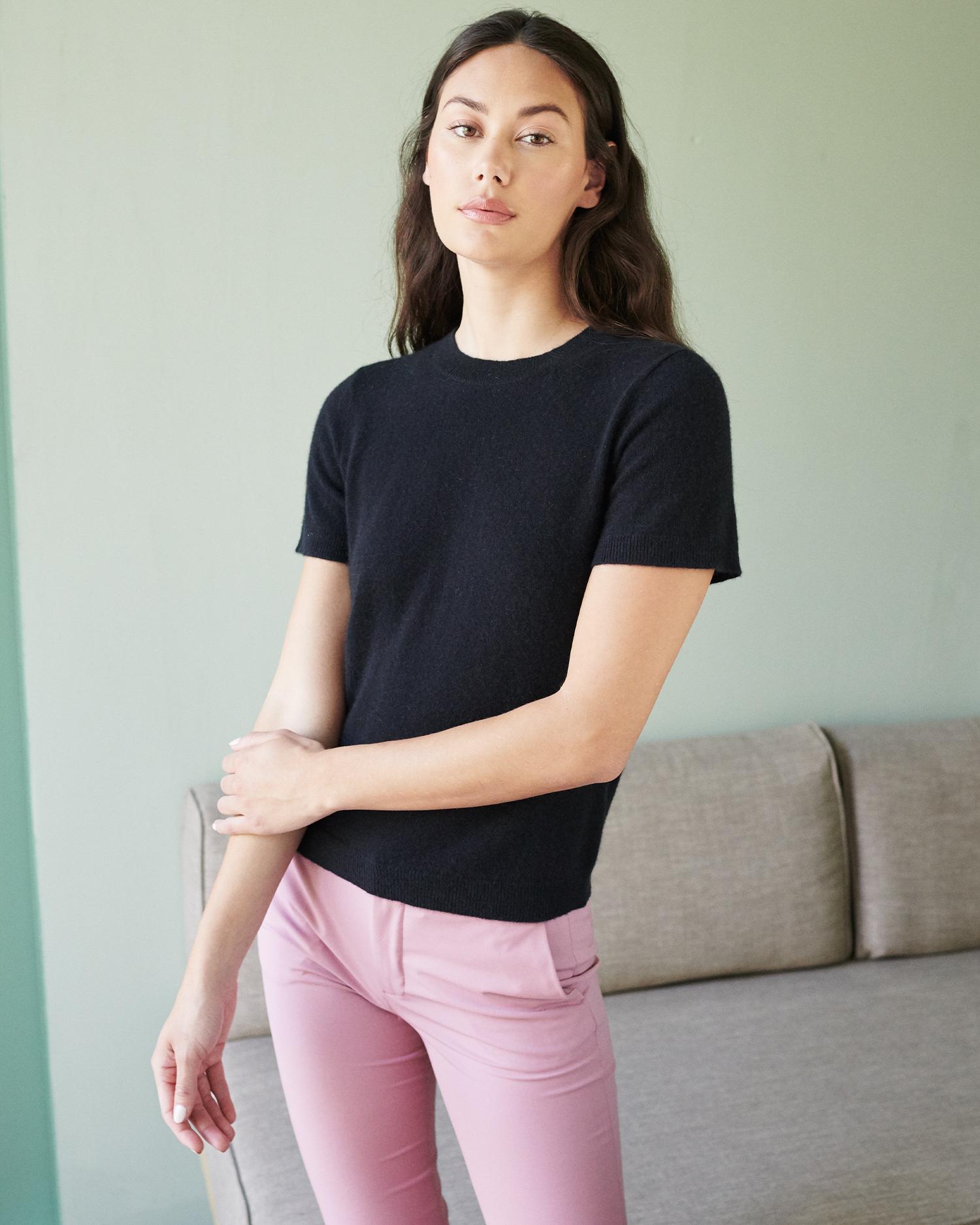 Quince | Women's Mongolian Cashmere T-Shirt Product Image