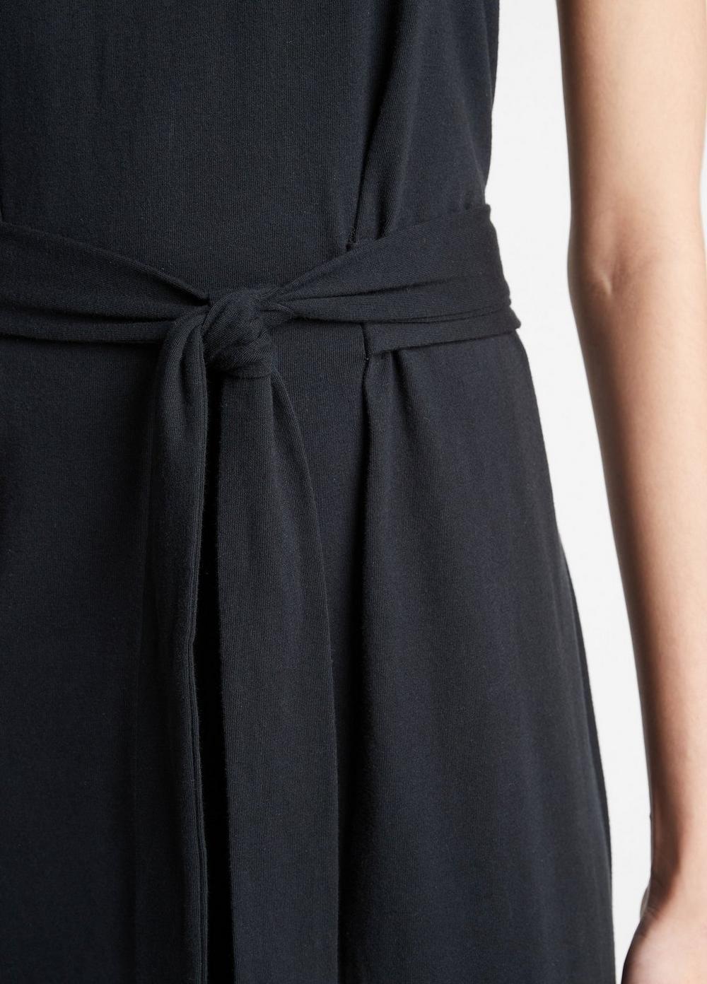 Womens Cotton Sleeveless Wrap Dress, Shale, Size L Vince Product Image
