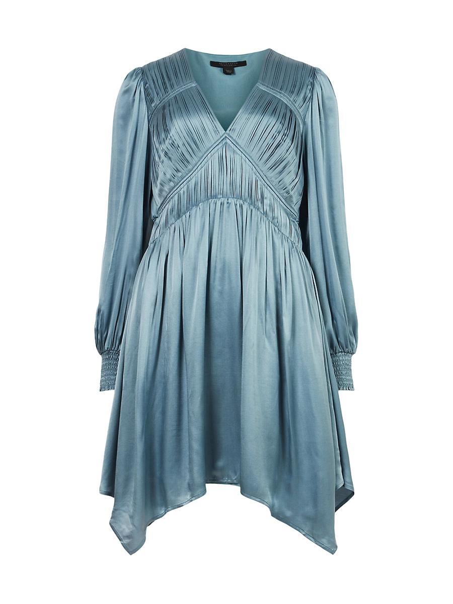 Womens Esta Satin Handkercheif Minidress Product Image