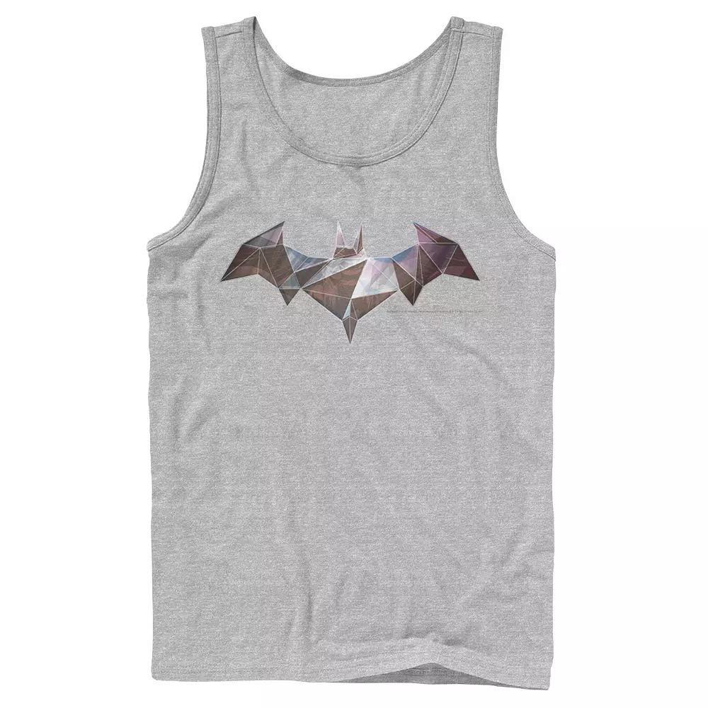 Men's DC Comics Batman Geometric Classic Logo Tank Top, Size: Small, Grey Product Image