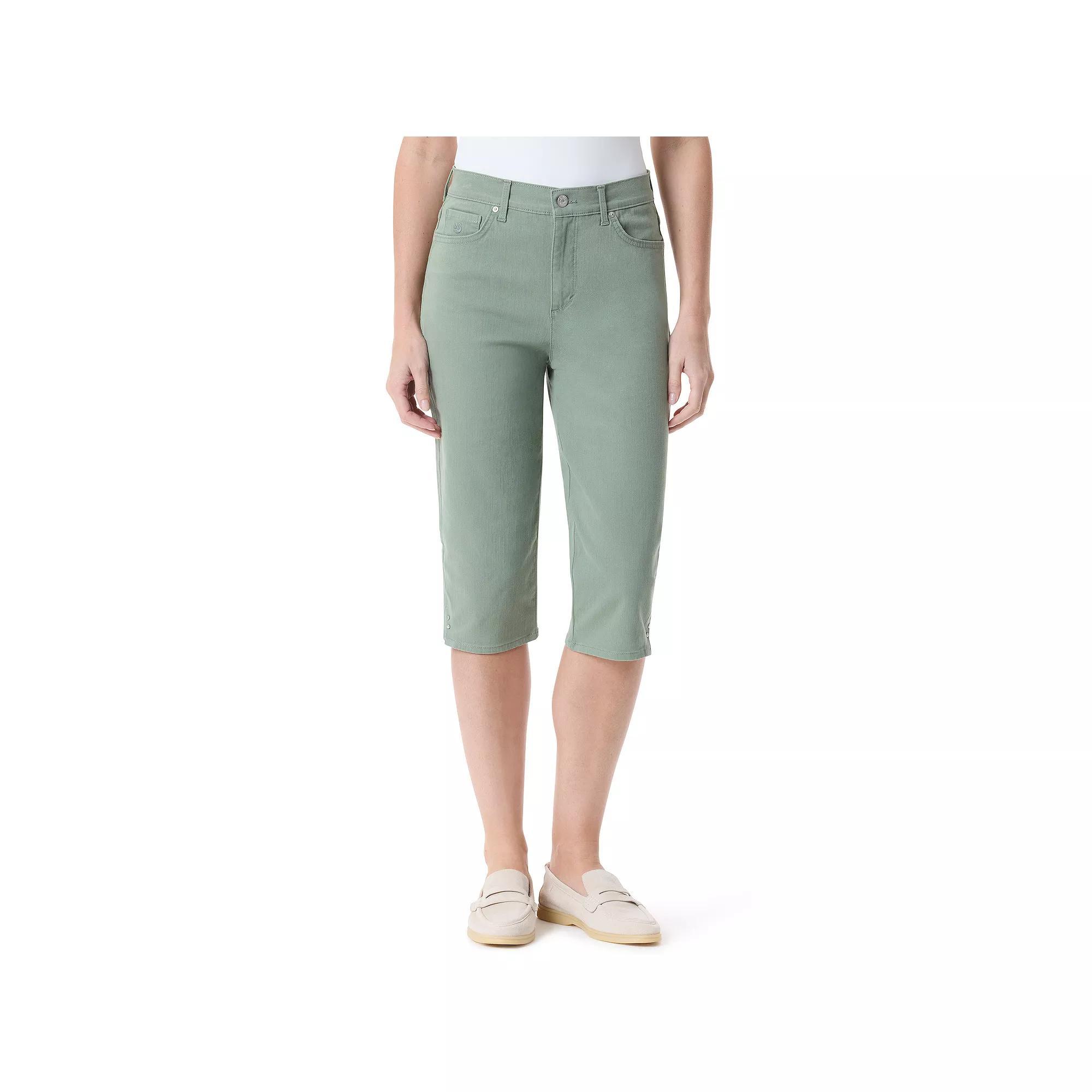 Womens Gloria Vanderbilt Amanda Skimmer Capri Pants Purple Dream Product Image