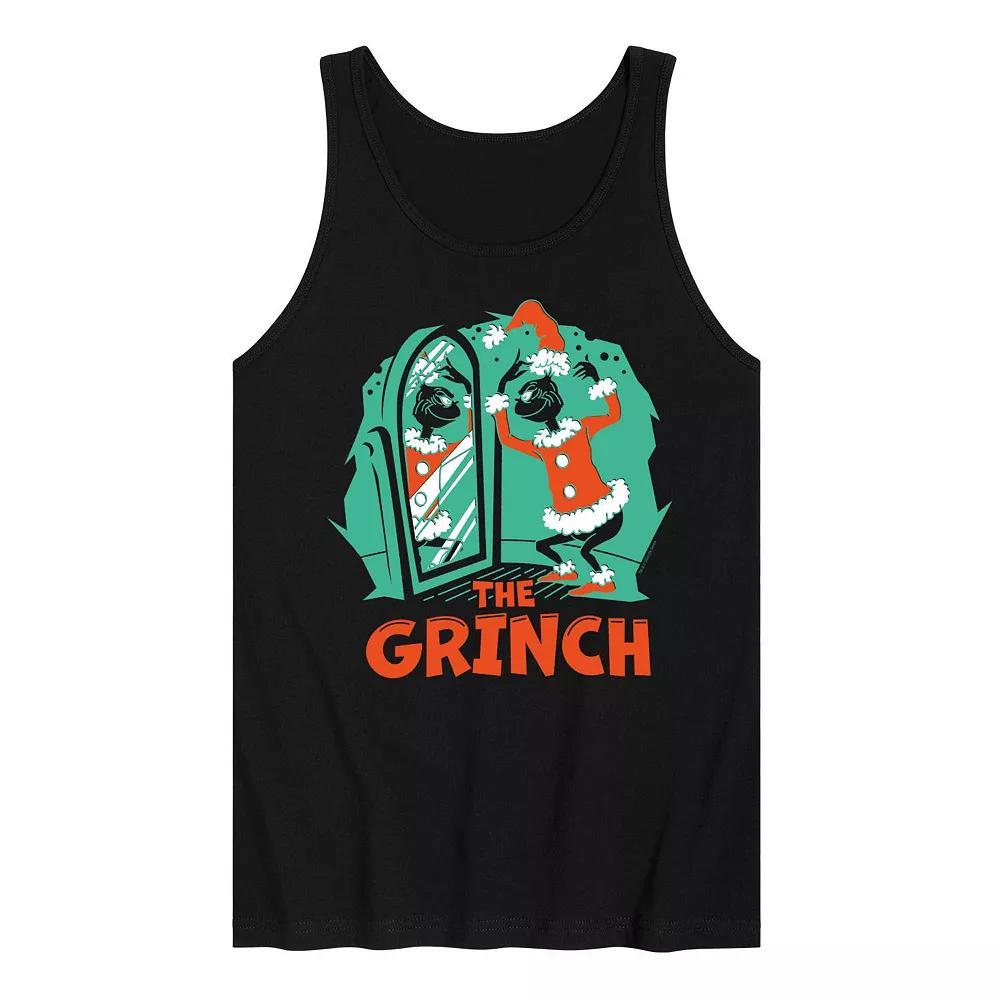 Mens Dr. Seuss The Grinch Dressing Room Graphic Tank Top Product Image