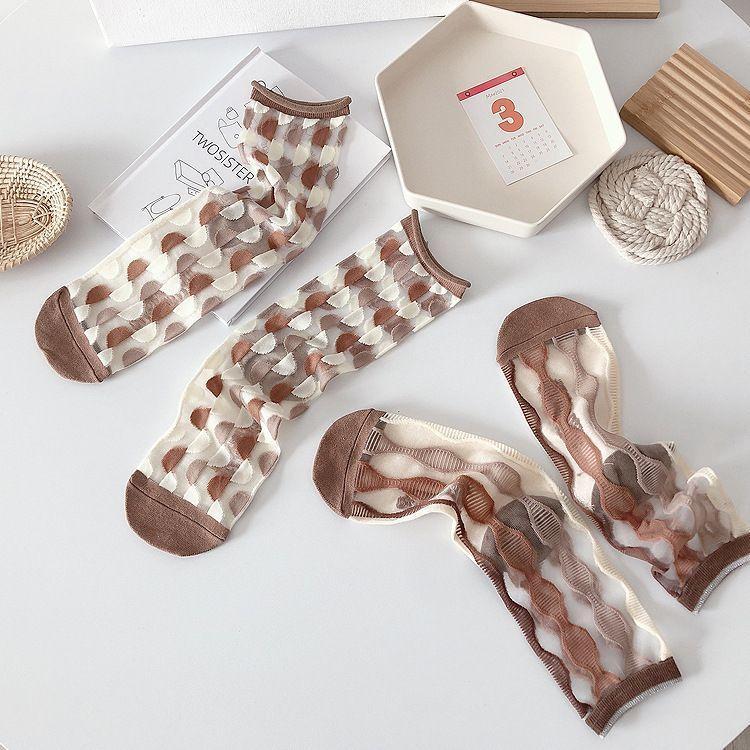Mesh Panel Socks Product Image