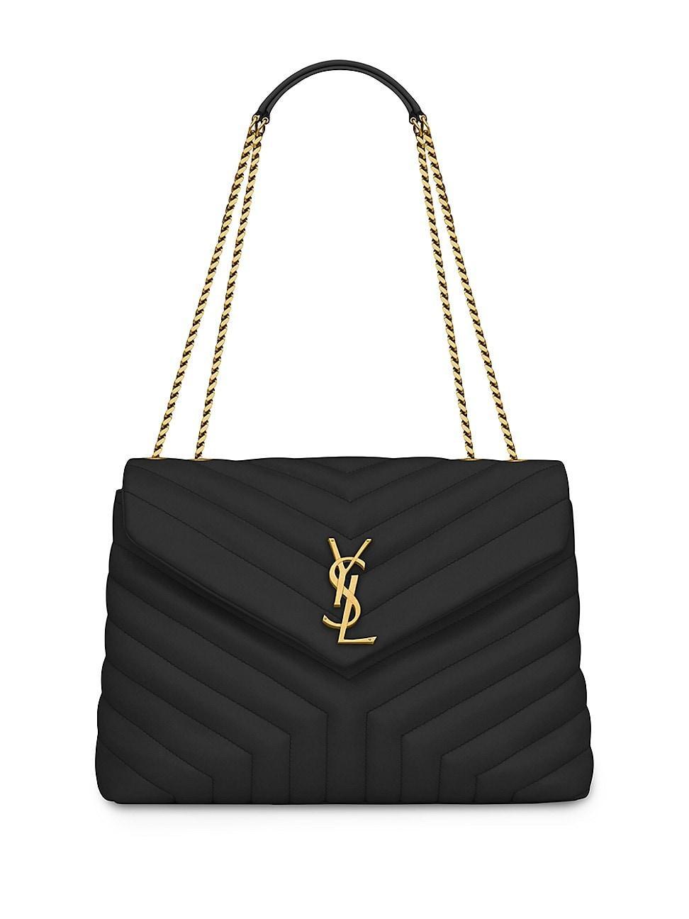 Womens Loulou Medium Shoulder Bag in Quilted Leather Product Image