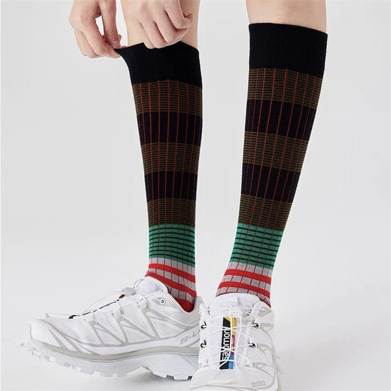 Striped Knee High Socks Product Image