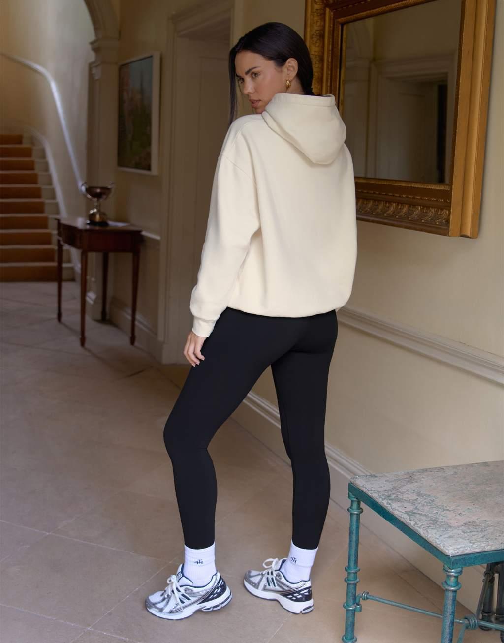 4th & Reckless Harlow oversized hoodie in cream Product Image