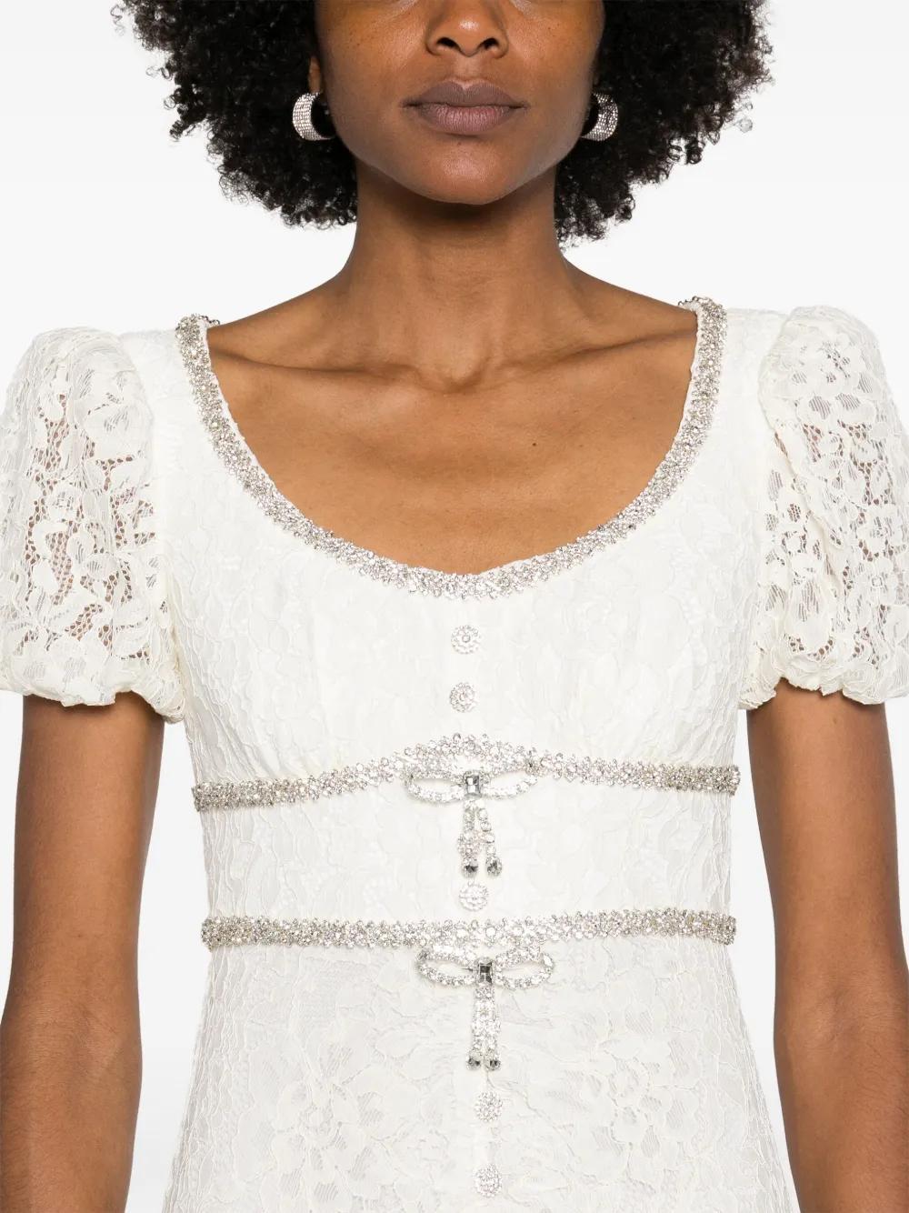 floral-lace midi dress Product Image