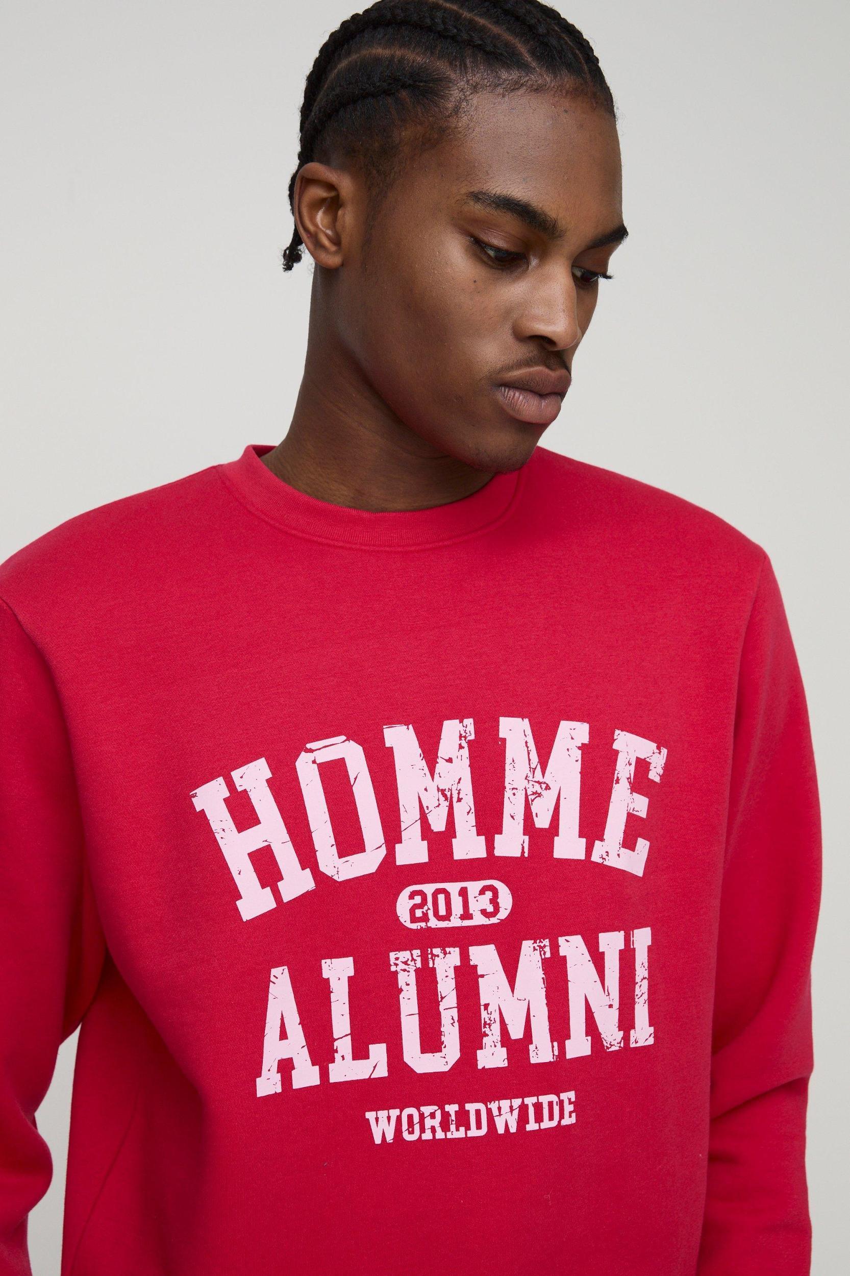 Slim Fit Homme Sweatshirt Short Tracksuit | boohooMAN USA Product Image