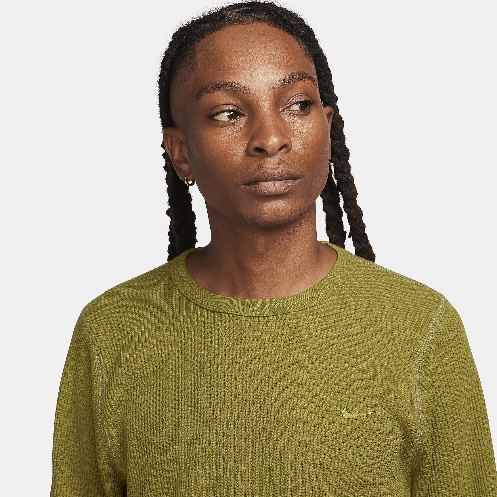 Nike Life Men's Long-Sleeve Heavyweight Waffle Top Product Image