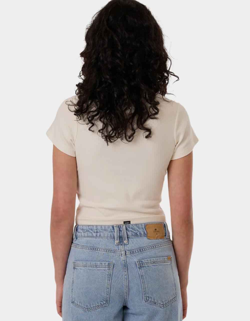 THRILLS Pure Delusion Womens Baby Tee - OFF WHITE Product Image