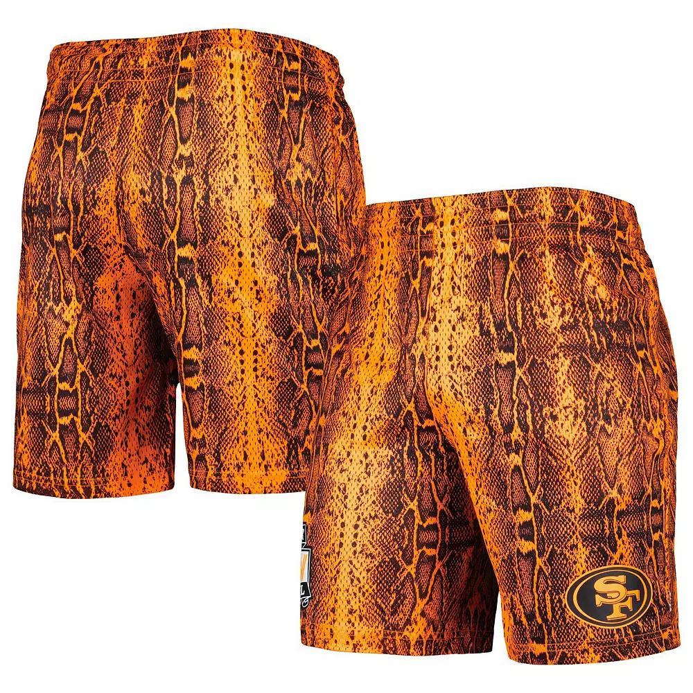 Men's New Era Orange San Francisco 49ers Summer Pop Shorts, Size: 2XL Product Image