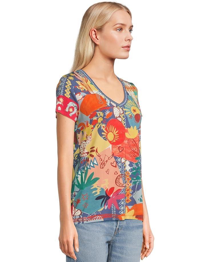 The Janie Favorite Short Sleeve Crew Neck Tee- Kal Product Image