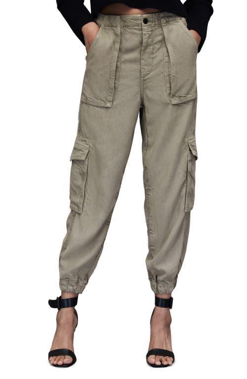 AllSaints Frieda Tencel Trouser (Washed Green) Women's Dress Pants Product Image