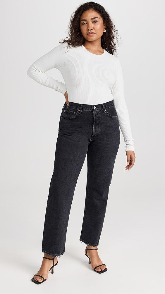 AGOLDE 90 Mid Rise Straight Jeans | Shopbop Product Image