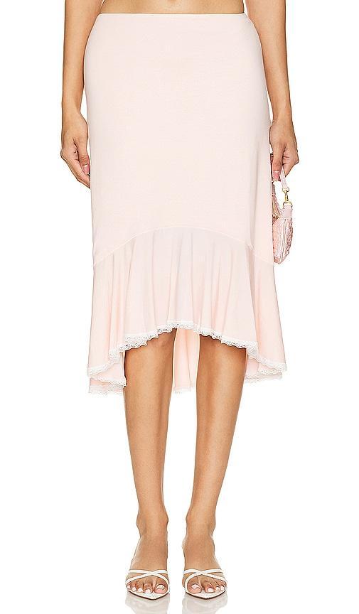 Low Rise Dainty Midi Skirt GUIZIO Product Image