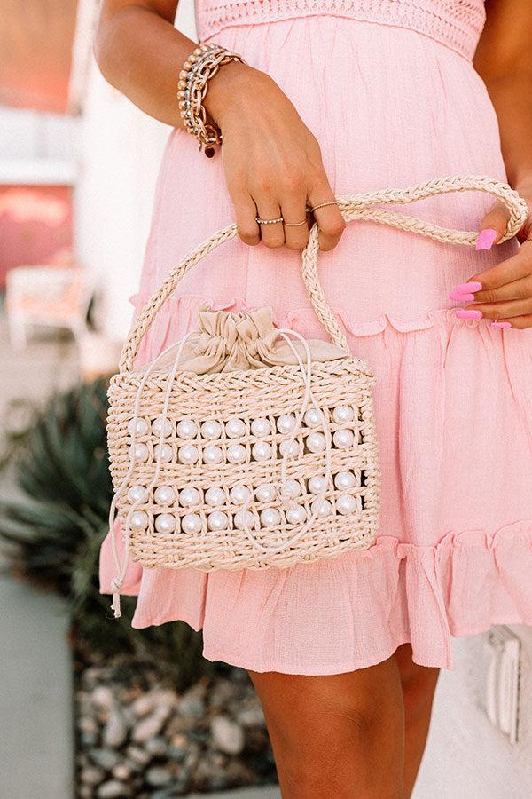 Soulful Look Woven Tote in Cream Product Image