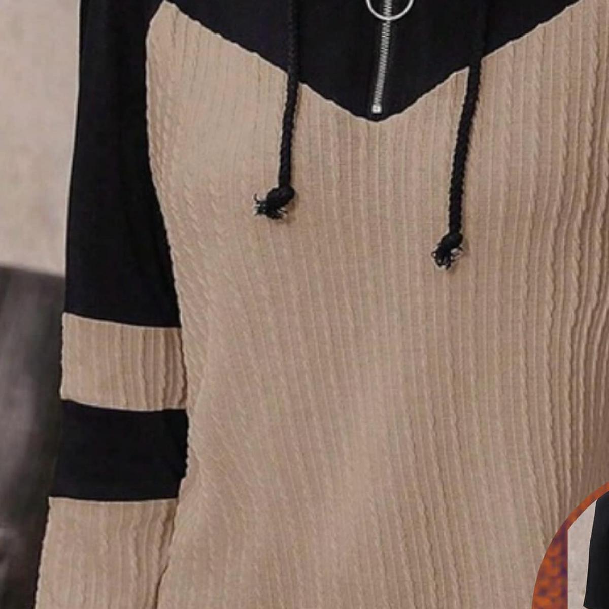 Quarter Zip Hooded Top Product Image