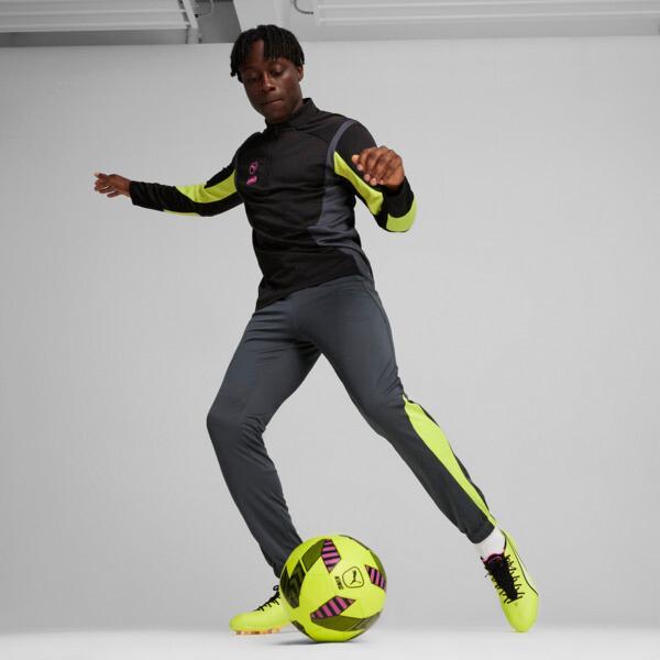 PUMA KING Pro Men's Training Pants in Strong Grey/Electric Lime Product Image