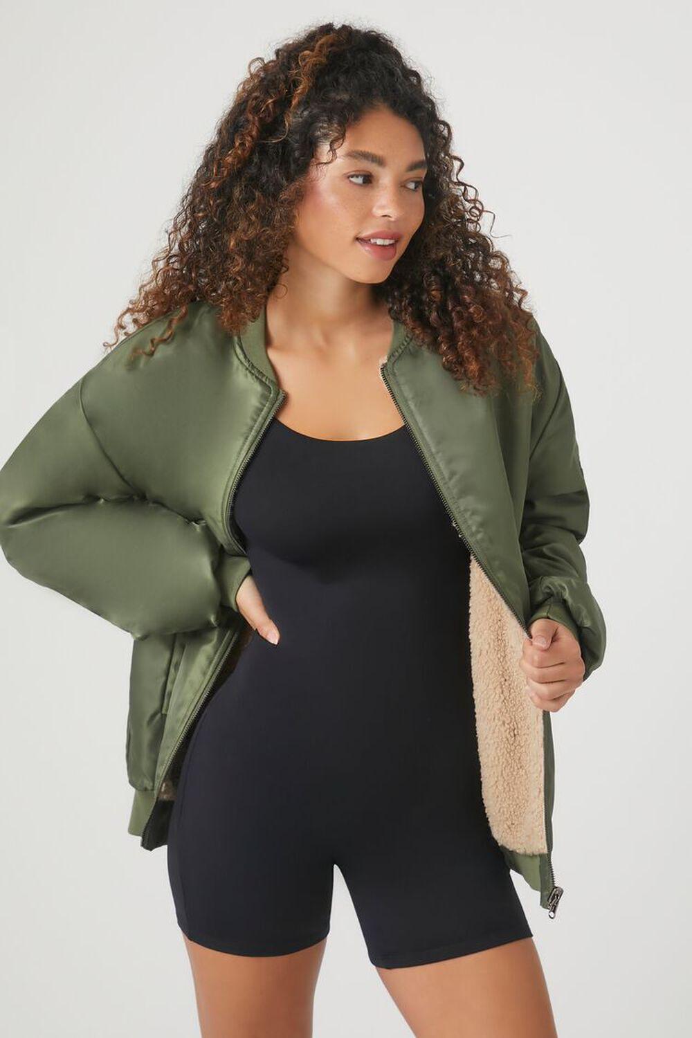 Faux Shearling Bomber Jacket | Forever 21 Product Image