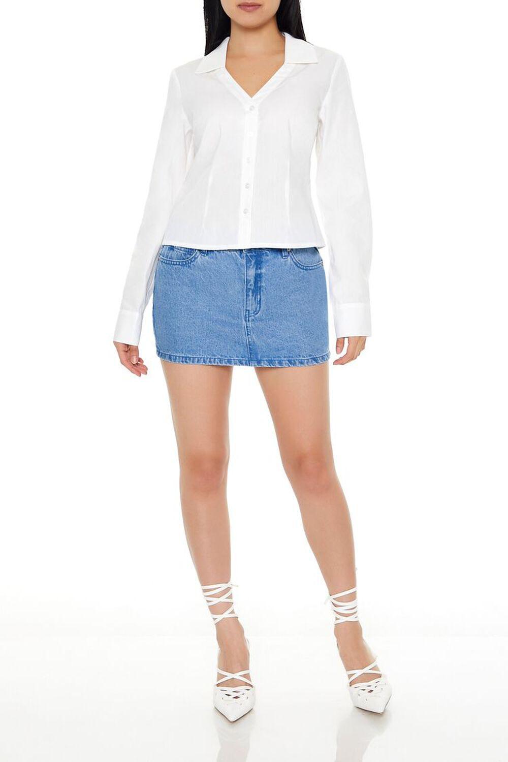 Cotton Long-Sleeve Shirt | Forever 21 Product Image