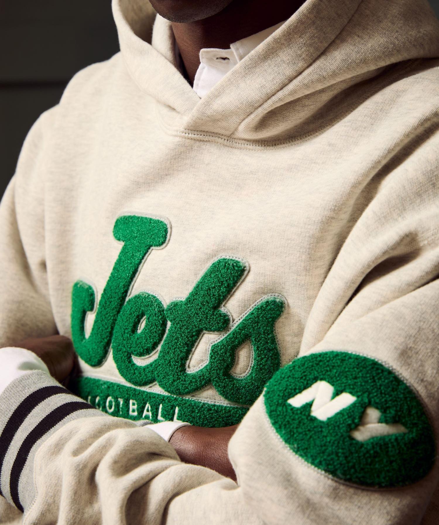 Todd Snyder by Fanatics for NFL Jets Oversized Fleece Hoodie Product Image