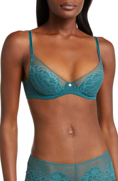 Womens Flora Lace Plunge Bra Product Image