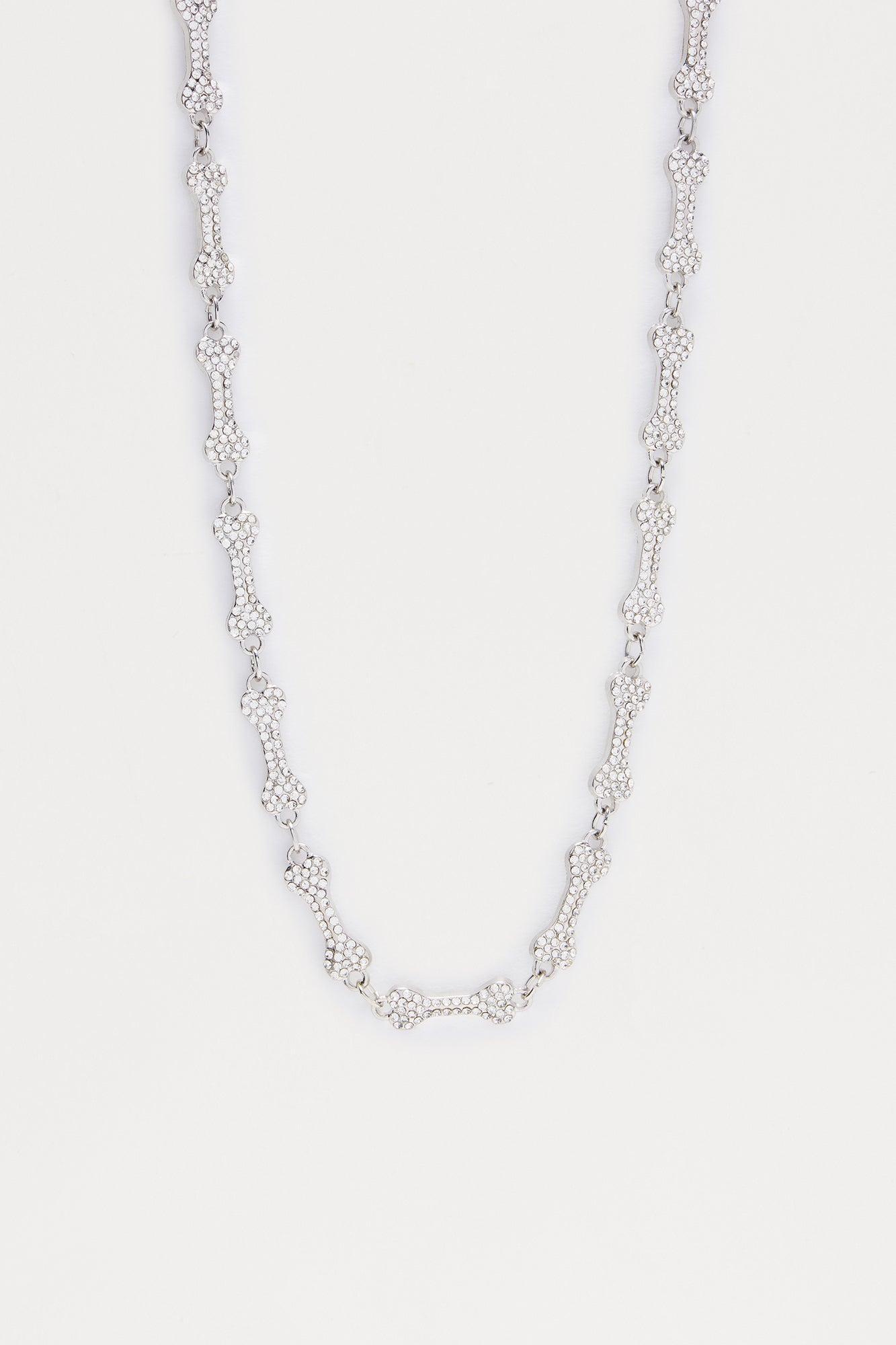 To The Bone Necklace - Silver Product Image