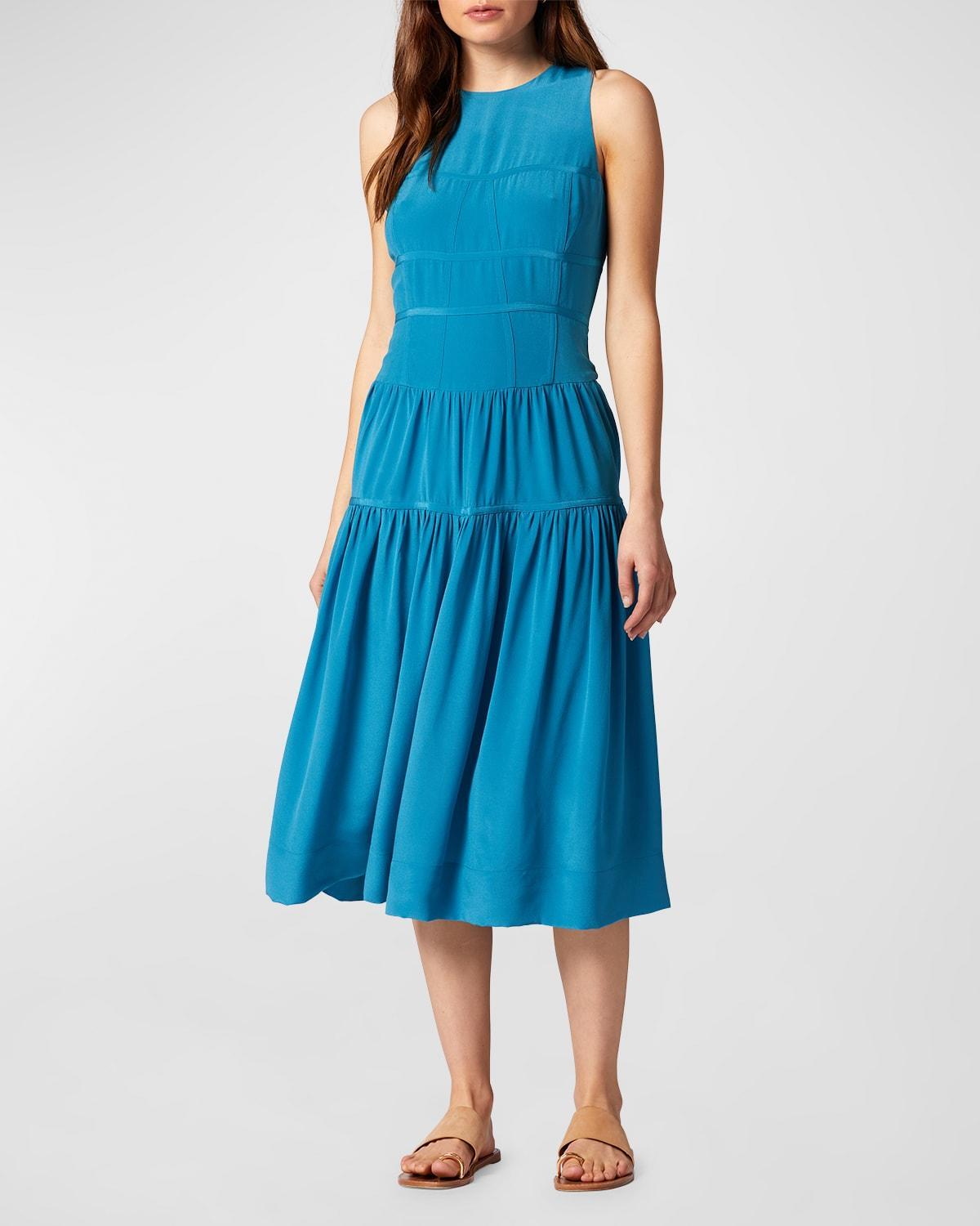 Cressida Sleeveless Tiered Midi Dress Product Image