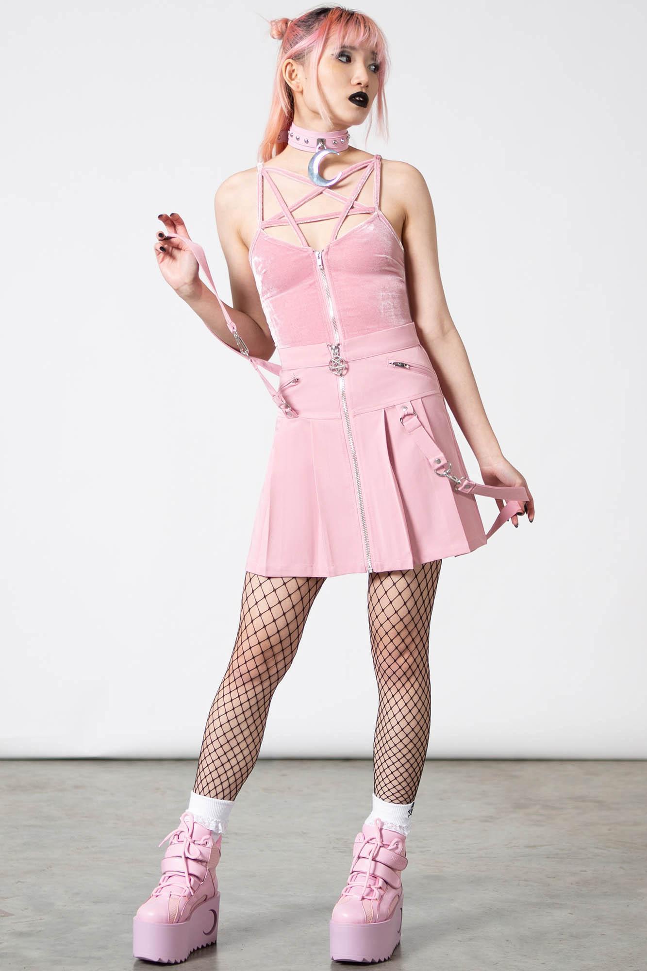 Blaire B*tch Mini Skirt [PASTEL PINK] Female Product Image