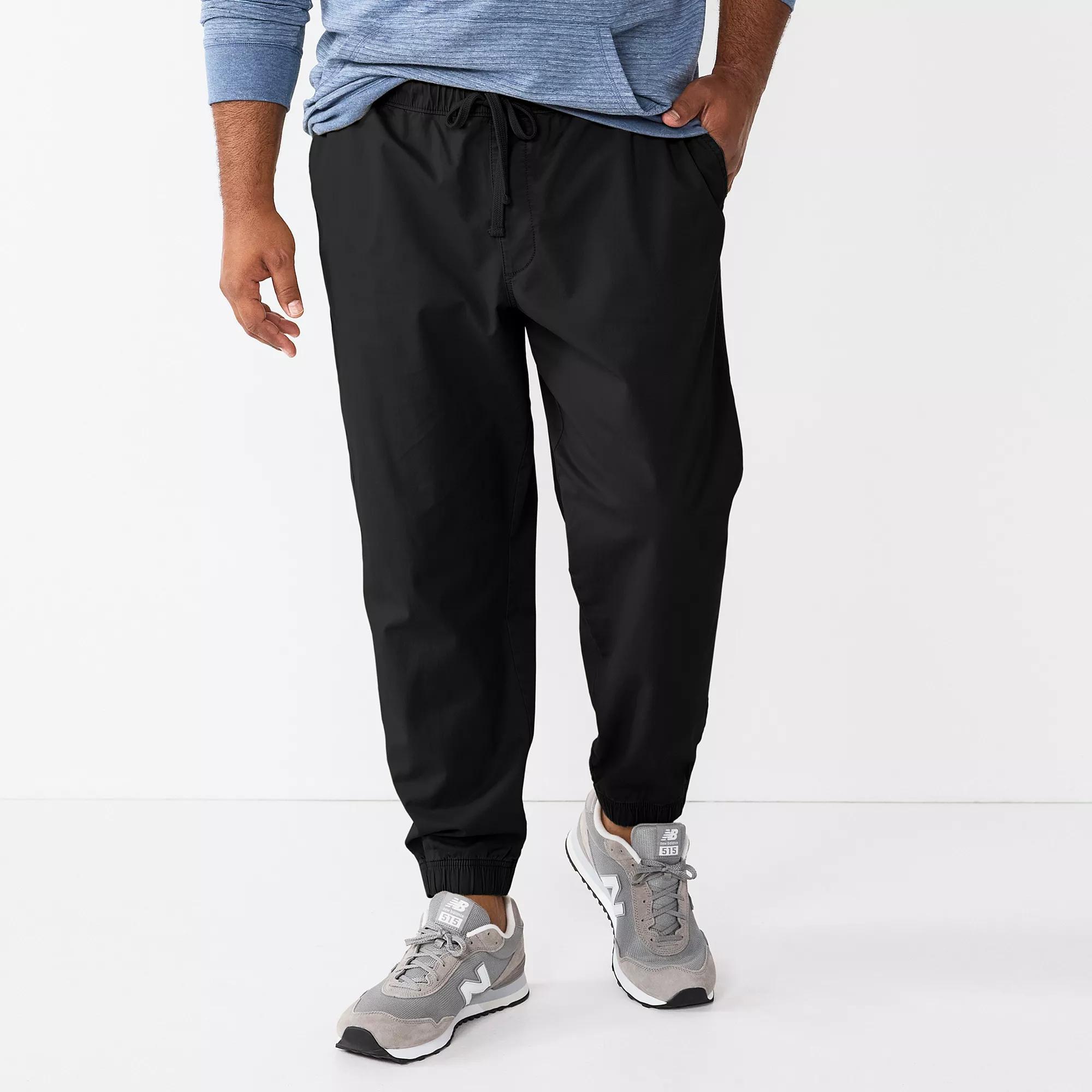Big & Tall Men's Sonoma Goods For Life® Core Jogger Pants, Size: 4XB, Black Product Image