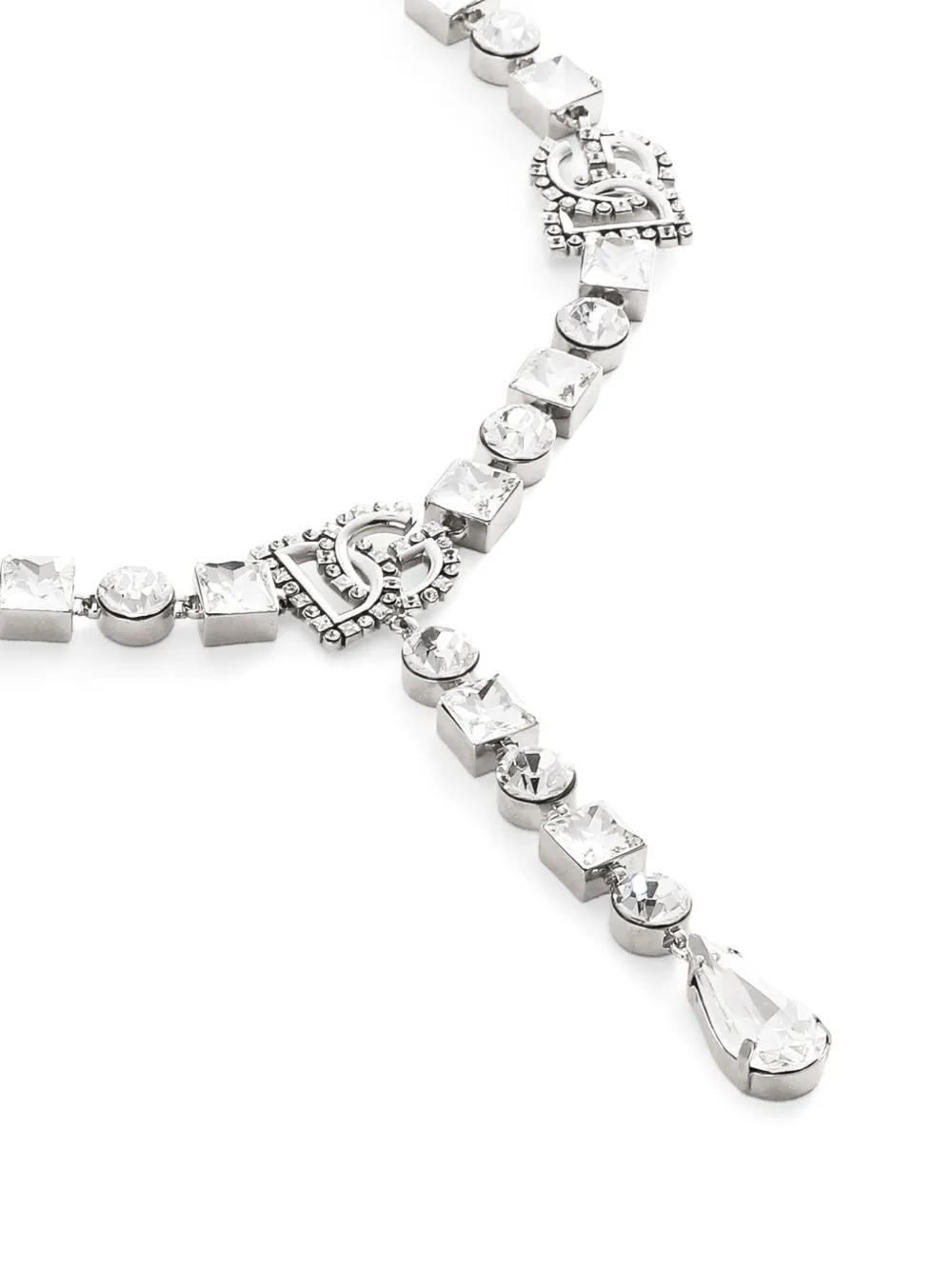 DOLCE & GABBANA Brass Necklace In Silver Product Image