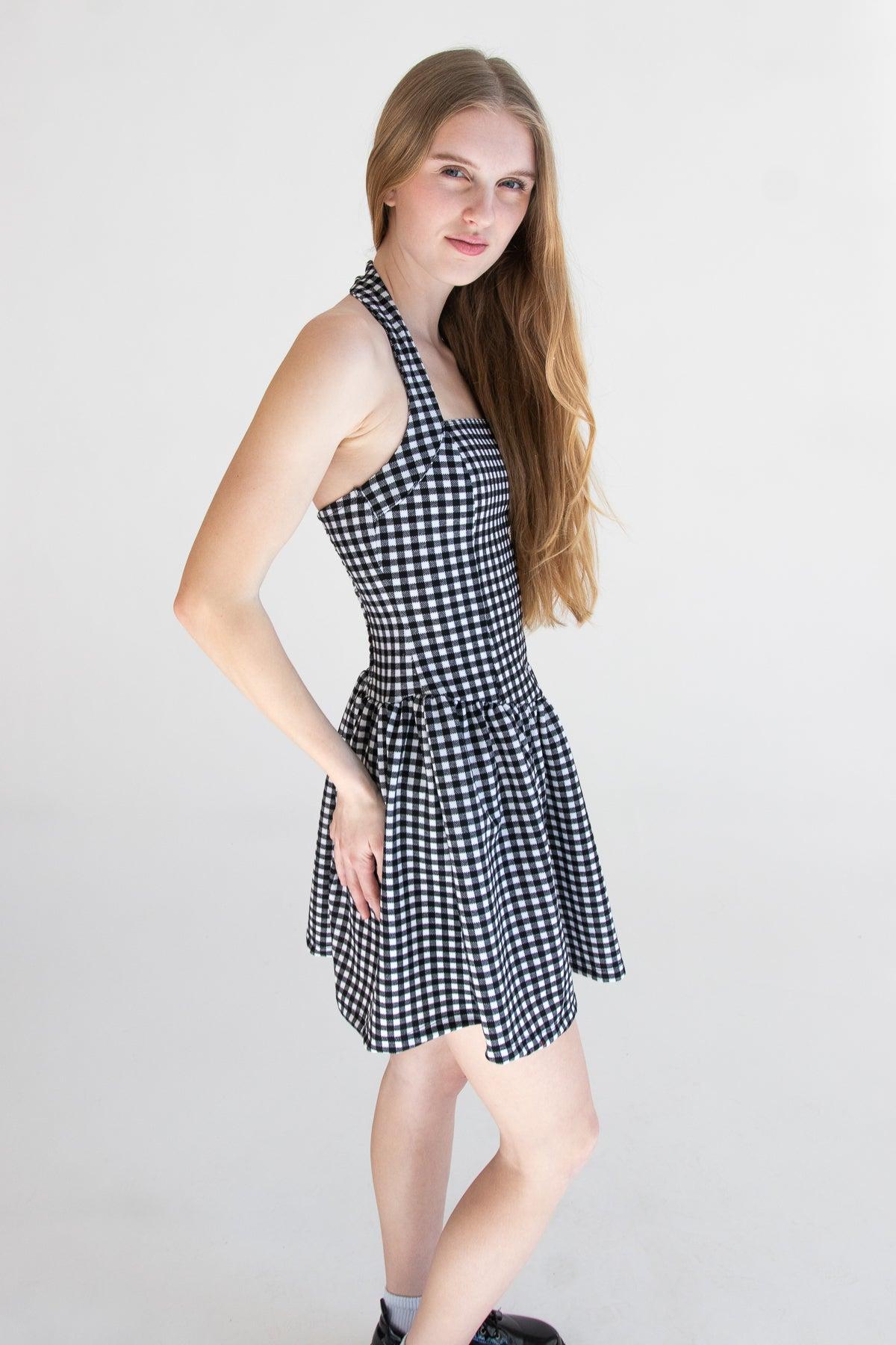 Halter Mini Dress Product Image